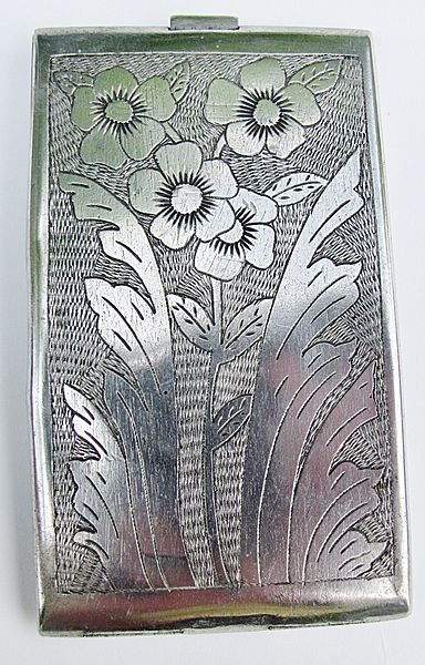 Trench Art Cigarette case - Click for the bigger picture