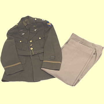 USAAF Officer's Chocolate Tunic and 'Pinks' - Click for the bigger picture