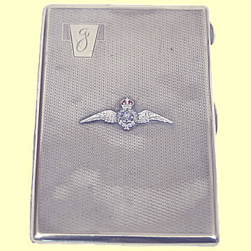 RAF Cigarette Case named to 928 Balloon Squadron - Click for the bigger picture