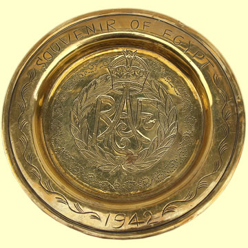 RAF Trench Art Ashtray - Click for the bigger picture