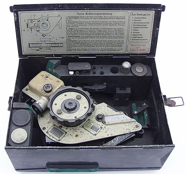 Luftwaffe Bubble Octant Manufacturer by C.Plath - Click for the bigger picture