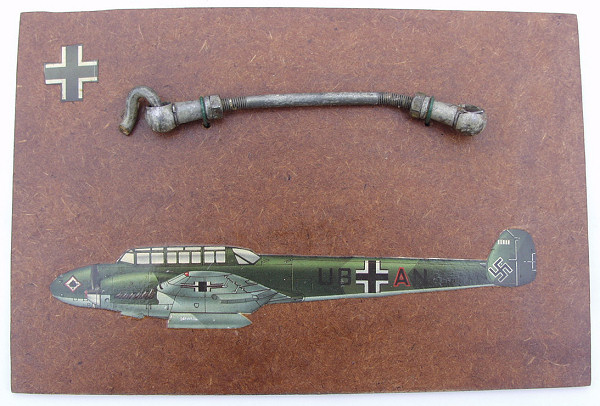 Batttle of Britain BF110C Crash Relic Board - Click for the bigger picture