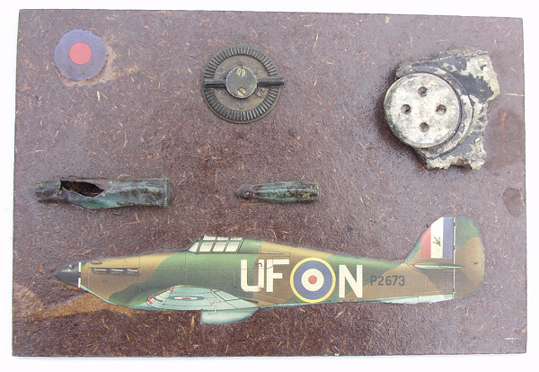 Battle of Britain Hurricane Relic Board - Click for the bigger picture