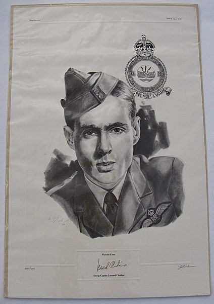 Item 5134 Limited Edition Print signed by Group Captain Leonard Cheshire VC - Click for the bigger picture