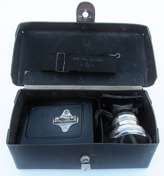 Air Ministry Issue Oldham Head Torch - Click for the bigger picture