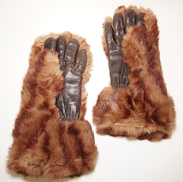Ladies CC41 'Utility Clothing' Fur Gloves - Click for the bigger picture
